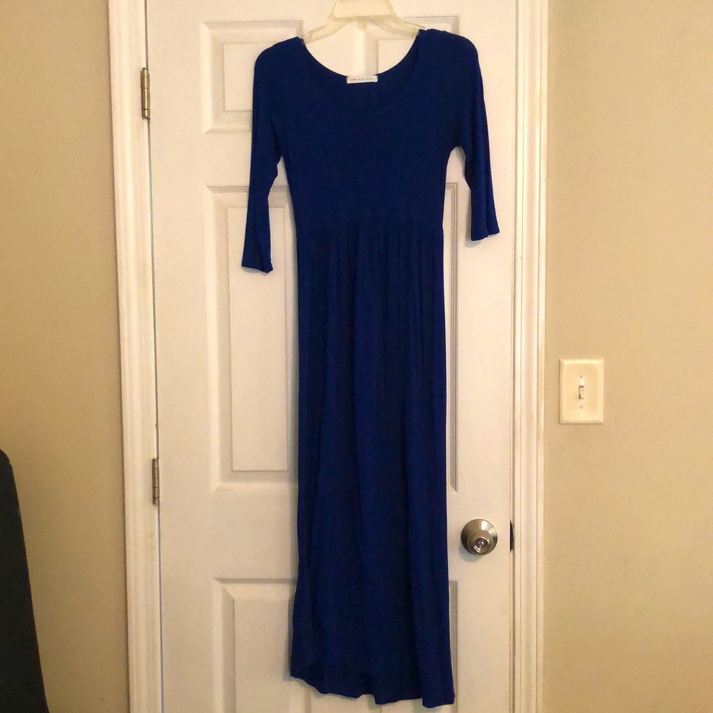 Royal blue maxi dress